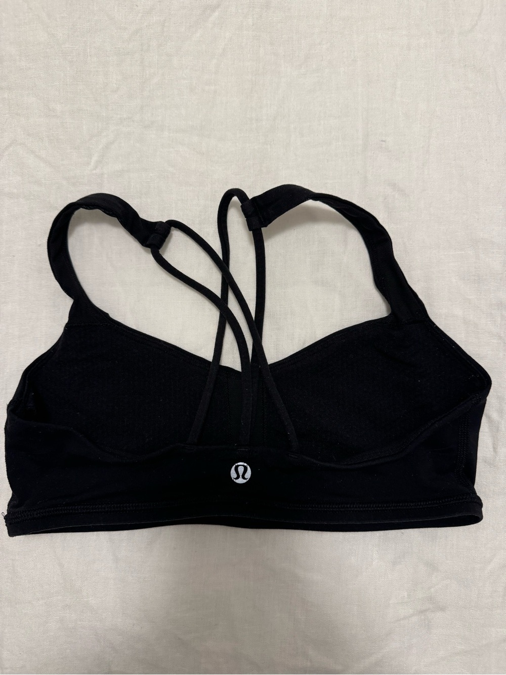 lululemon athletica Black Strappy Sports Bra with Built-In Bra